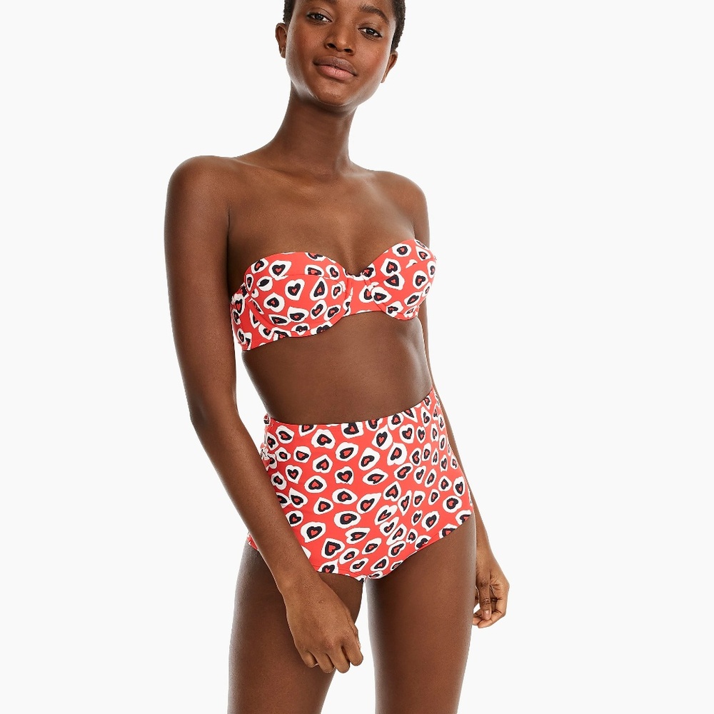 J.Crew Demi Underwire Top and High Waisted Bottom